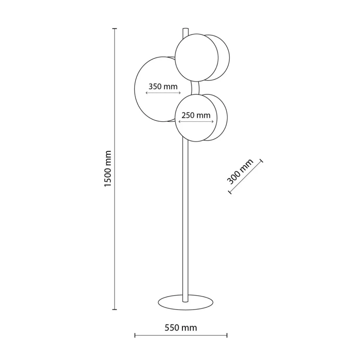 Lampa podłogowa boho abażur PULSE
