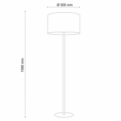 Lampa podłogowa ciemnoszara EARTH