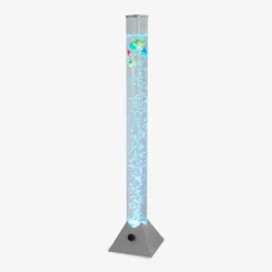 Lampa podłogowa dekoracyjna LED RGB USB srebrna AQUA 90 cm