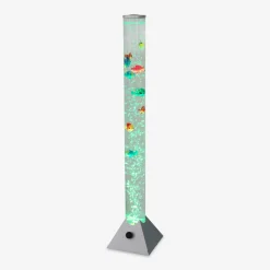 Lampa podłogowa dekoracyjna LED RGB USB srebrna AQUA 90 cm