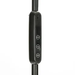 Lampa podłogowa LED czarna ze sterowaniem manualnym i na pilota