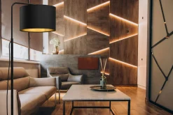 Lampa podłogowa loftowa czarna ARDEN