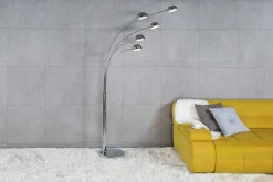Lampa podłogowa nowoczesna chrom ZODIAC