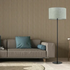 Lampa podłogowa szarozielona EARTH
