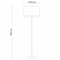 Lampa podłogowa szarozielona EARTH