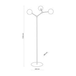 Lampa podłogowa złota FAIRY