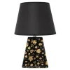 Lampa stołowa ceramiczna czarna 34,5 cm