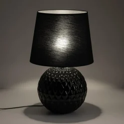 Lampa stołowa czarna SANTANA