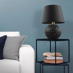 Lampa stołowa czarna SANTANA