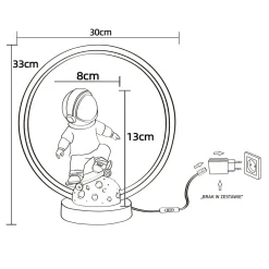 Lampa stołowa dekoracyjna LED SKATER ASTRONAUTA