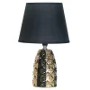 Lampa stołowa glamour czarno-złota 31 cm