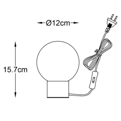 Lampa stołowa kula złota ARCTURUS