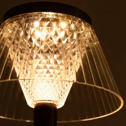 Lampa stołowa LED abażur USB 15x15x27,5 cm