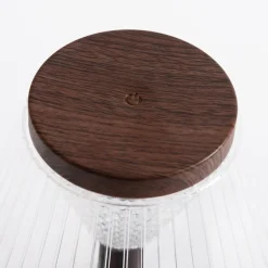 Lampa stołowa LED abażur USB 15x15x27,5 cm