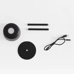 Lampa stołowa LED IP44 czarna POCO