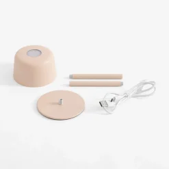 Lampa stołowa LED IP44 kremowa POCO