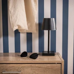 Lampa stołowa LED na baterie 3AAA czarna POLLI