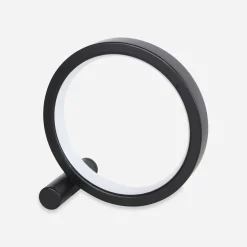 Lampa stołowa LED okrągła czarna