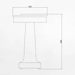 Lampa stołowa LED złota SONET