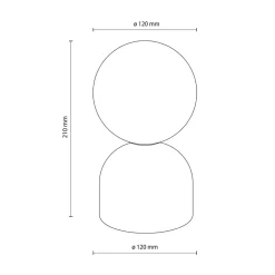 Lampa stołowa miętowa podstawa MIKI