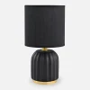 Lampa stołowa nocna czarna 26,5 cm