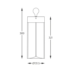 Lampa stołowa outdorowa z filamentem ESTERNO 32 cm