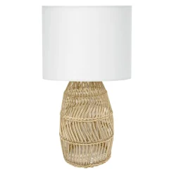 Lampa stołowa rattan KORFU