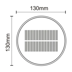 Lampa stołowa solarna czarna CARLI
