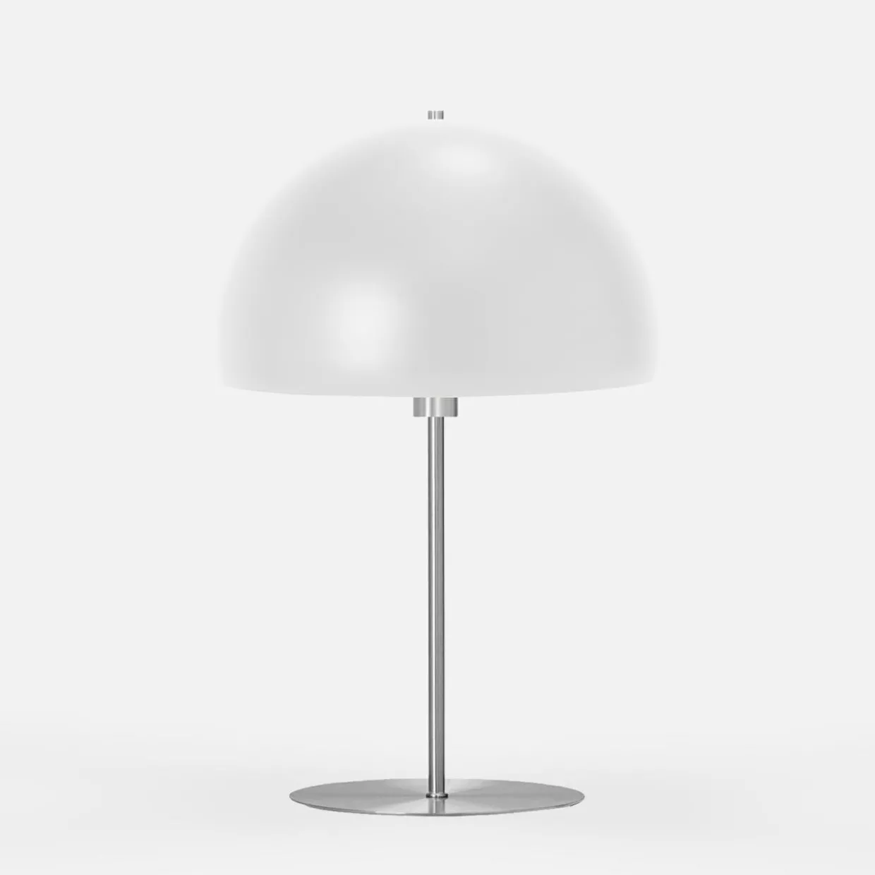 Lampa stołowa z białym kloszem