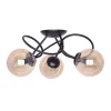 Lampa sufitowa 3 kule czarna FLORO