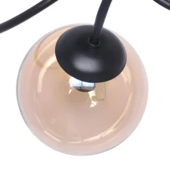 Lampa sufitowa 3 kule czarna FLORO