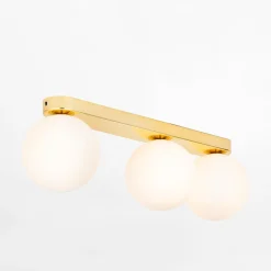 Lampa sufitowa 3 kule złota BIANCA