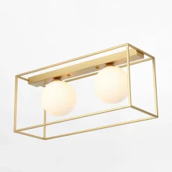 Lampa sufitowa 2 kule złota MEDIAMO