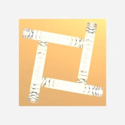 Lampa sufitowa 4 pierścienie złota TULA na pilota