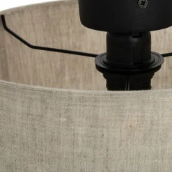 Lampa sufitowa abażur len PALON