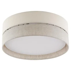 Lampa sufitowa abażur szary ECO