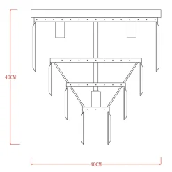 Lampa sufitowa AMEDEO FC17106/4+1 chrom