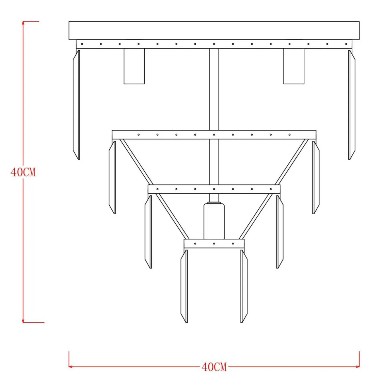 Lampa sufitowa AMEDEO FC17106/4+1 złota
