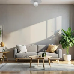 Lampa sufitowa biała FLAT