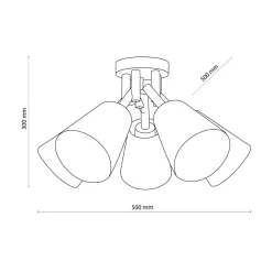 Lampa sufitowa biała VAIO 5