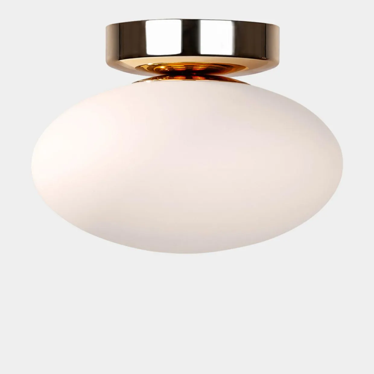 Lampa sufitowa biało-złota UFO 18 cm