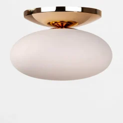 Lampa sufitowa biało-złoty UFO 40 cm