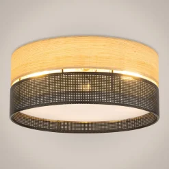 Lampa sufitowa boho z abażurem NICOL