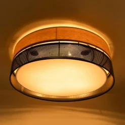 Lampa sufitowa boho z abażurem NICOL