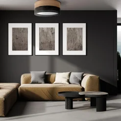 Lampa sufitowa boho z abażurem NICOL