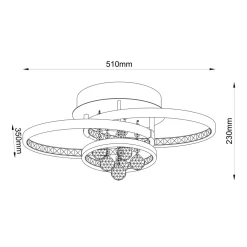 Lampa sufitowa CASTI LED 18144