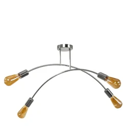 Lampa sufitowa chrom KORTE 4