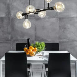 Lampa sufitowa czarna ASTRID VI