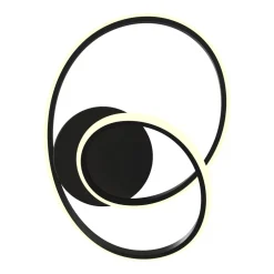 Lampa sufitowa czarna LED CLINT 40 cm