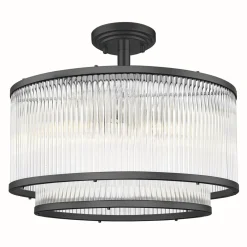 Lampa sufitowa czarna SERGIO 41,5 cm